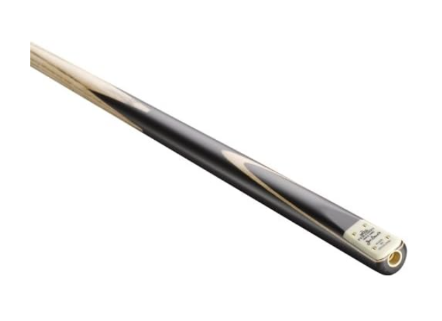 58in 2pc Snooker Cue Ash Shaft Ebony Butt Brass Joint 9.5mm Tip