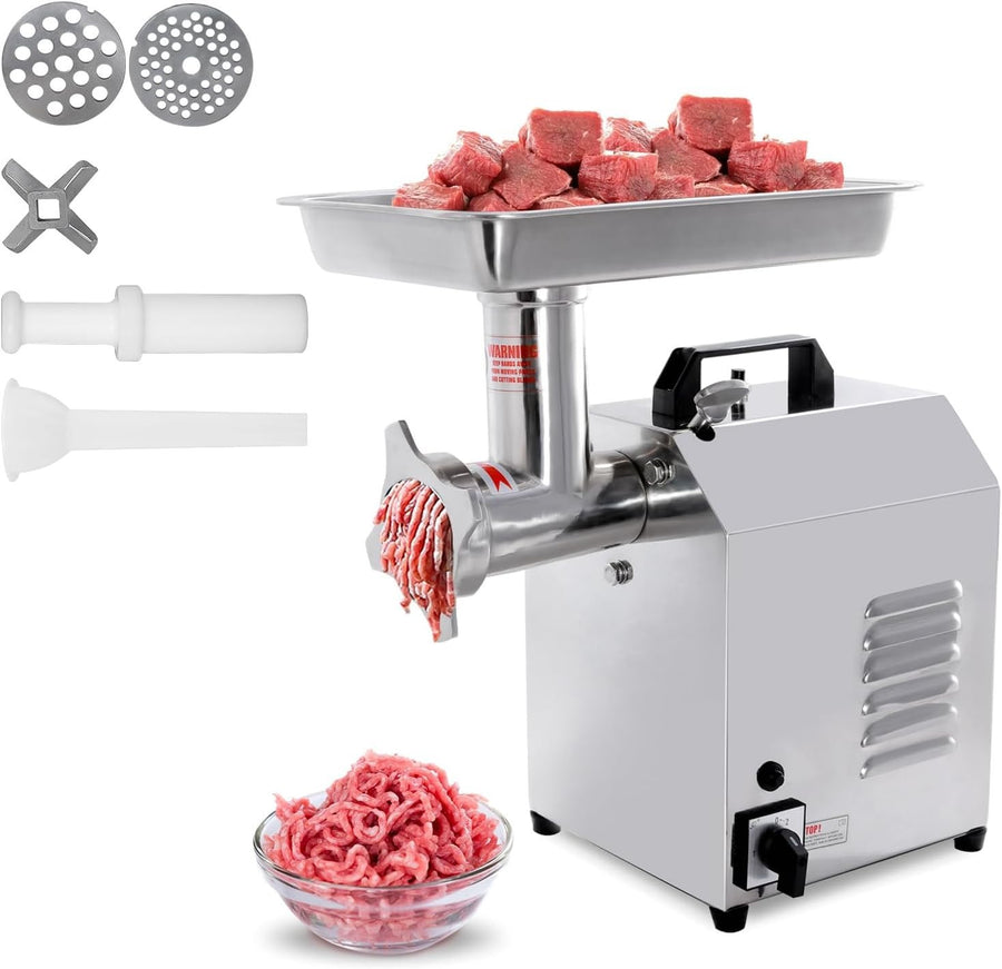 550W Commercial Meat Grinder Sausage Maker 80kg h Stainless Steel