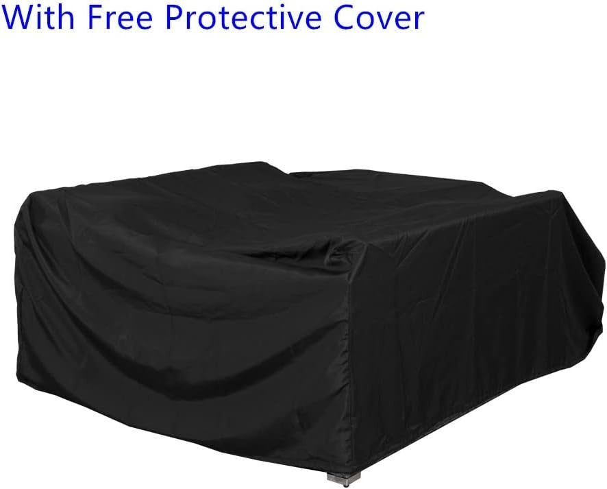 8 Seater Rattan Corner Sofa Set Outdoor Garden Patio Table Stool Set