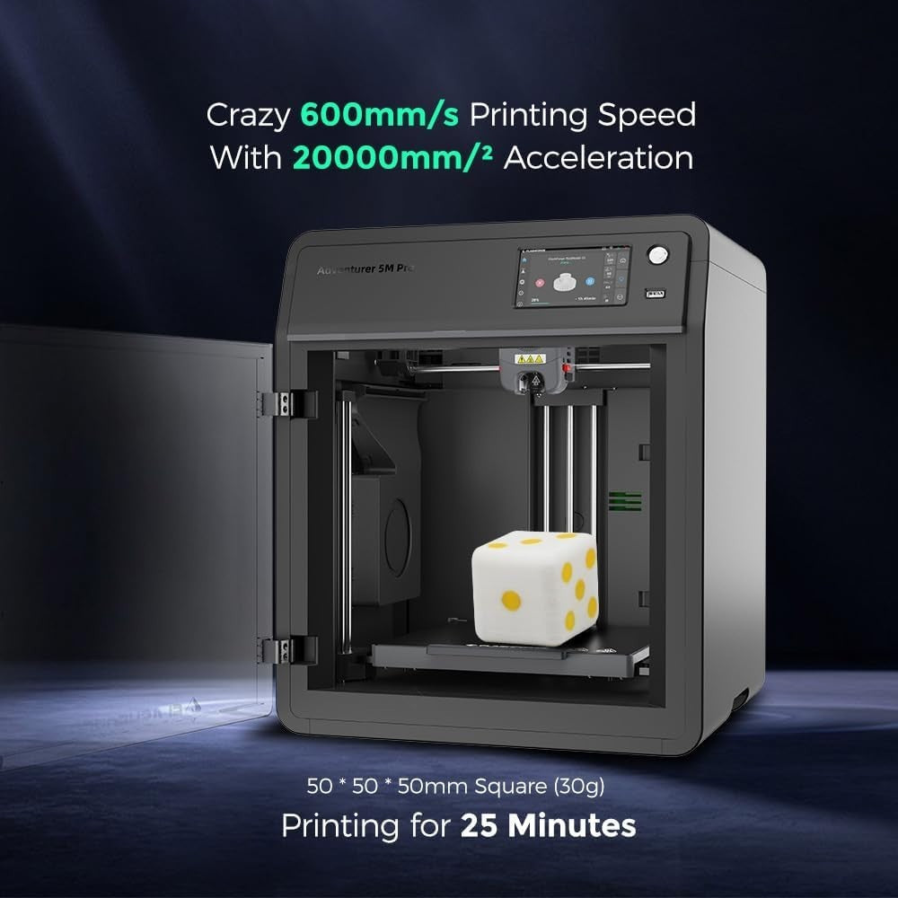 Enclosed 3D Printer 600mm/s High Speed Auto Level Silent Desktop