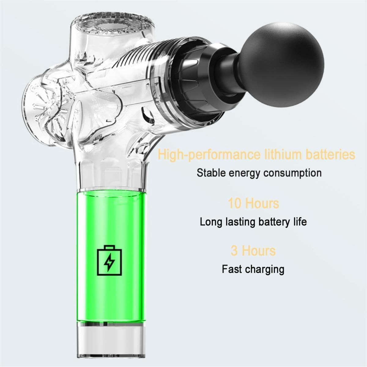 Deep Tissue Massage Gun Percussion Muscle Massager LCD 12 Heads Case