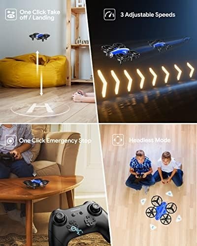 Kids Mini RC Drone with 3D Flips, Battle Mode, Headless & Long Flight