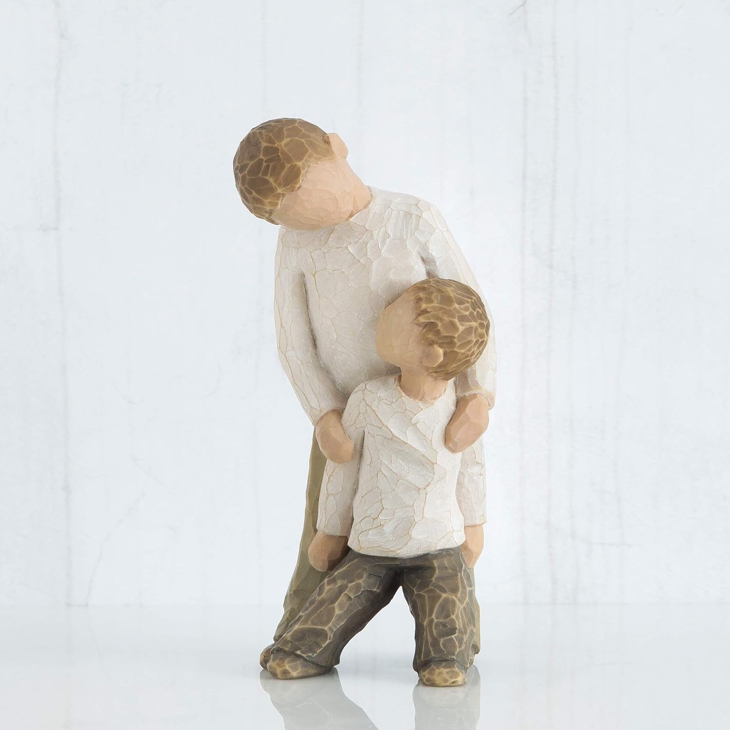 Brothers Figurine Ornament 5" Hand-Painted Resin Family Sculpture Sentimental