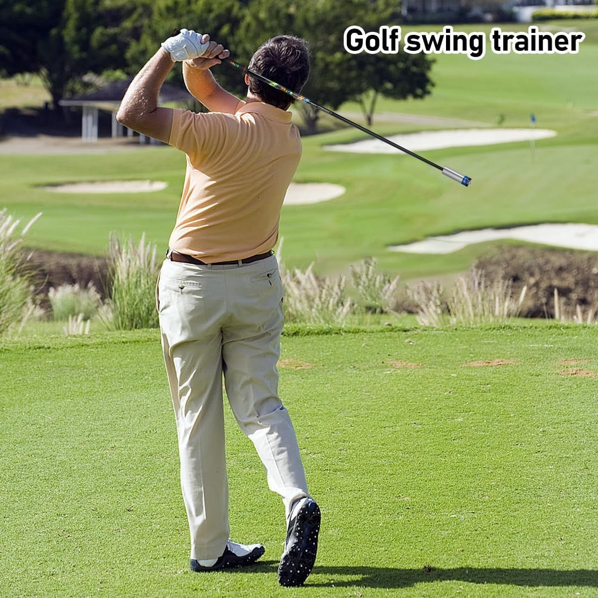 Golf Swing Trainer Speed Stick Adjustable Weights Tempo Aid