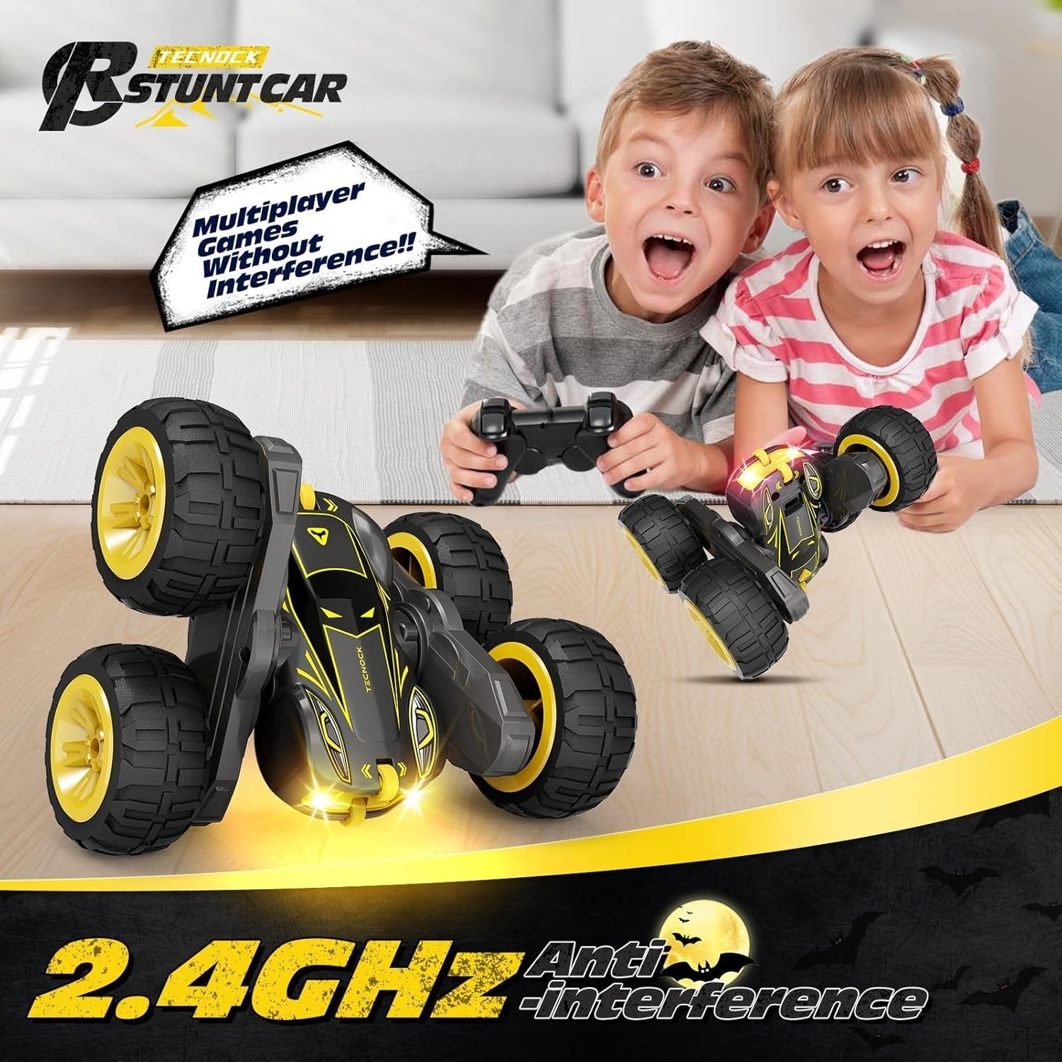 360° Flip RC Stunt Car for Kids 3-12 | Durable Off-Road Monster Truck