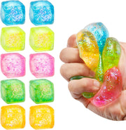 10PCS Stress Cube Squishy Fidget Toys Anxiety Relief Sensory