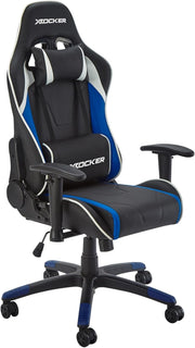 Kids Gaming Chair High Back eSports Faux Leather Blue/Black