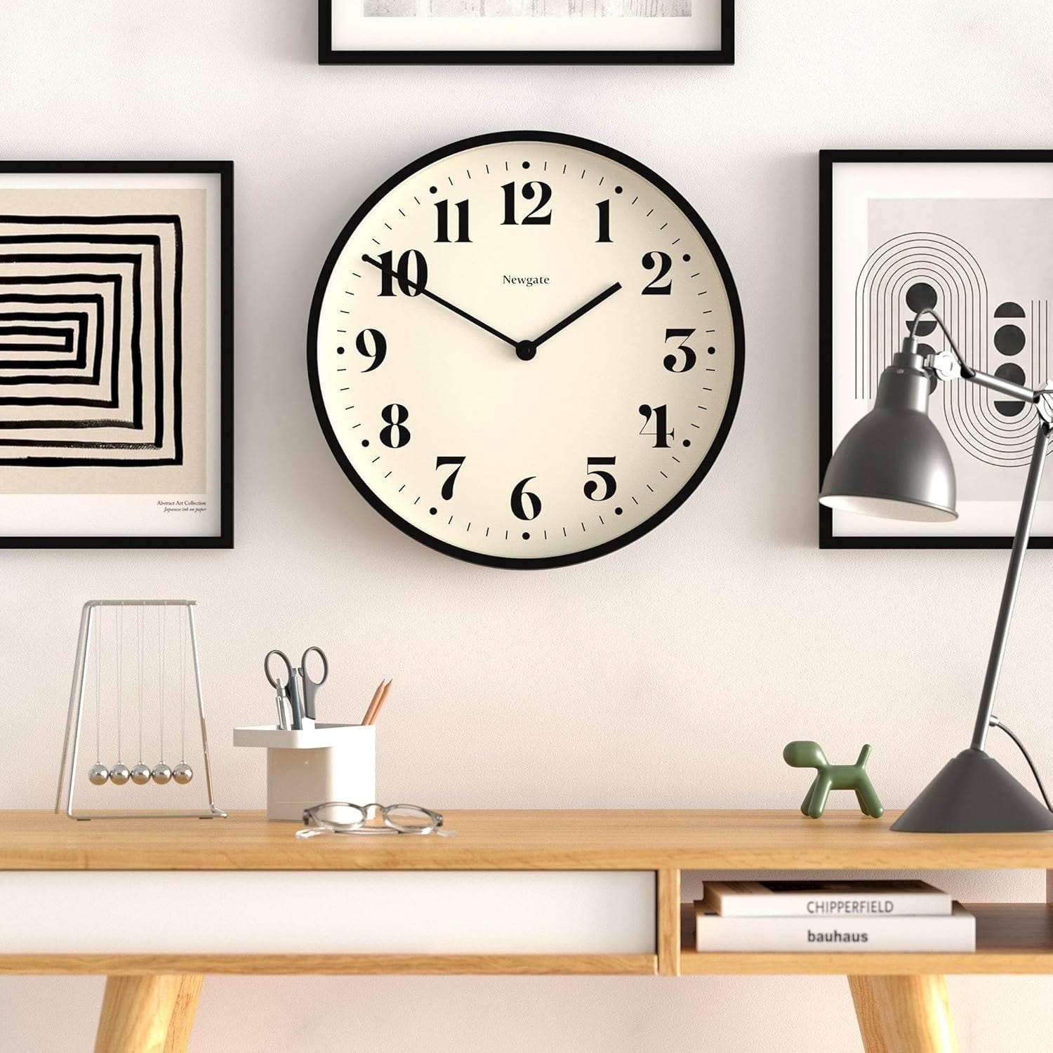 Silent Sweep Wall Clock 45cm | Modern Round Kitchen Living Room Office Timer