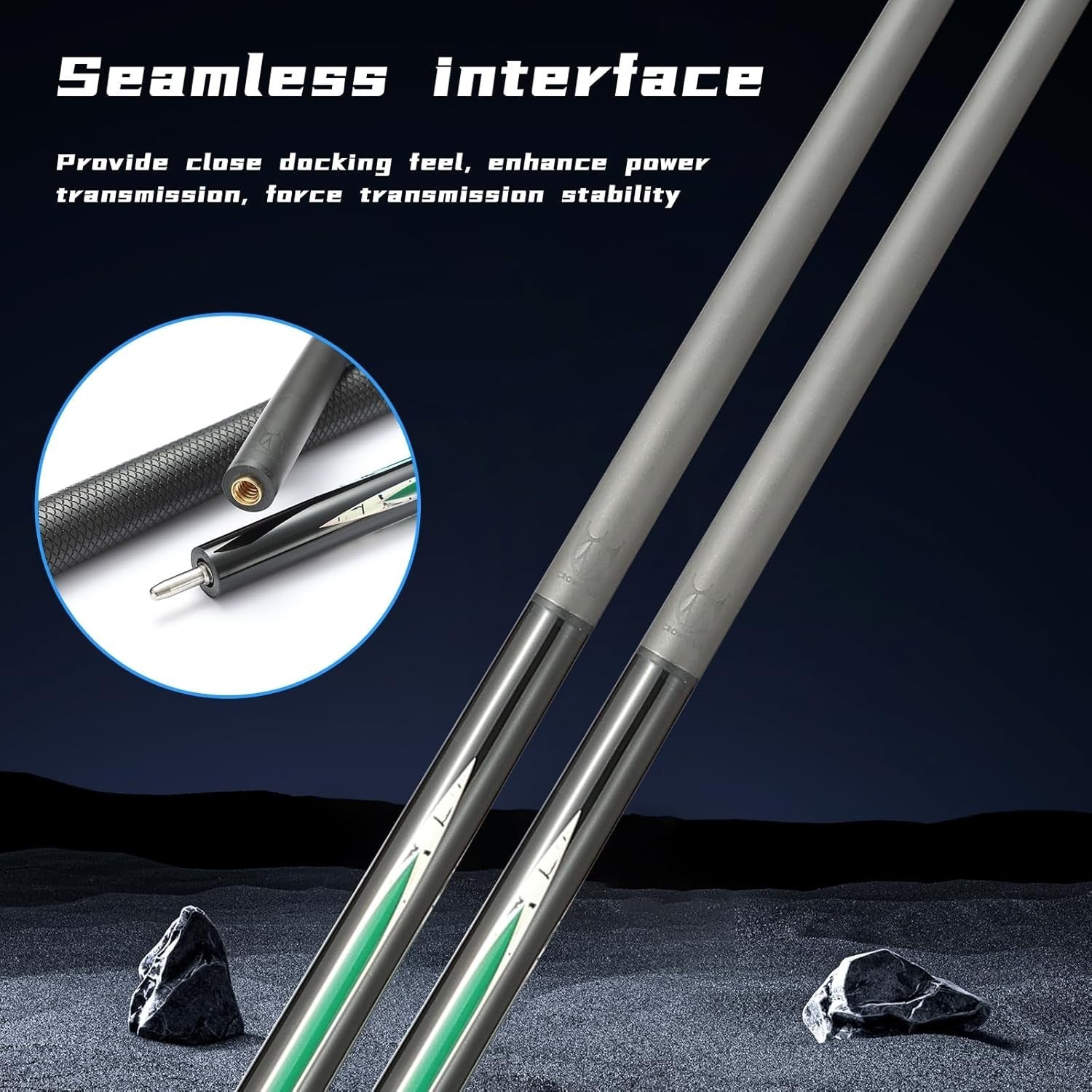 Carbon Fiber Pool Cue 20oz Low Deflection 12.5mm Tip Uni-Lock Pro Stick