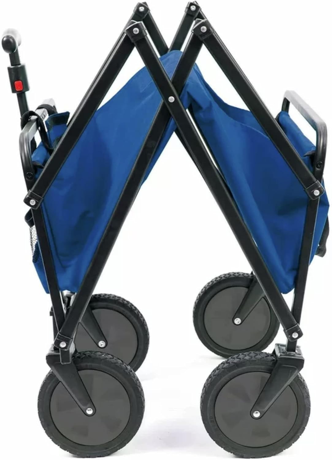 Folding Heavy Duty Utility Wagon Cart Collapsible Trolley with 70kg Capacity