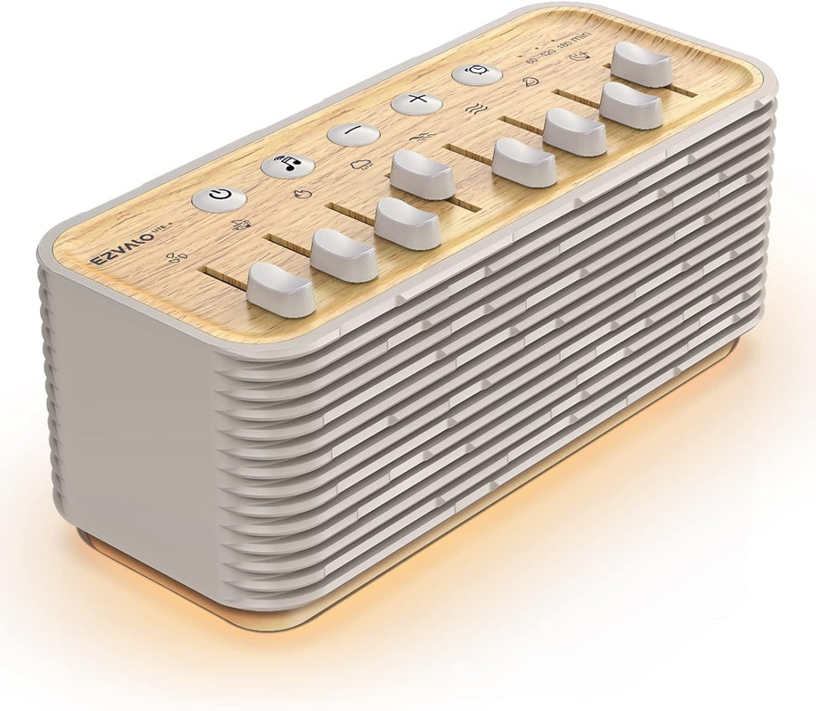 White Noise Machine with Night Light & Bluetooth Speaker | Portable Sleep Aid