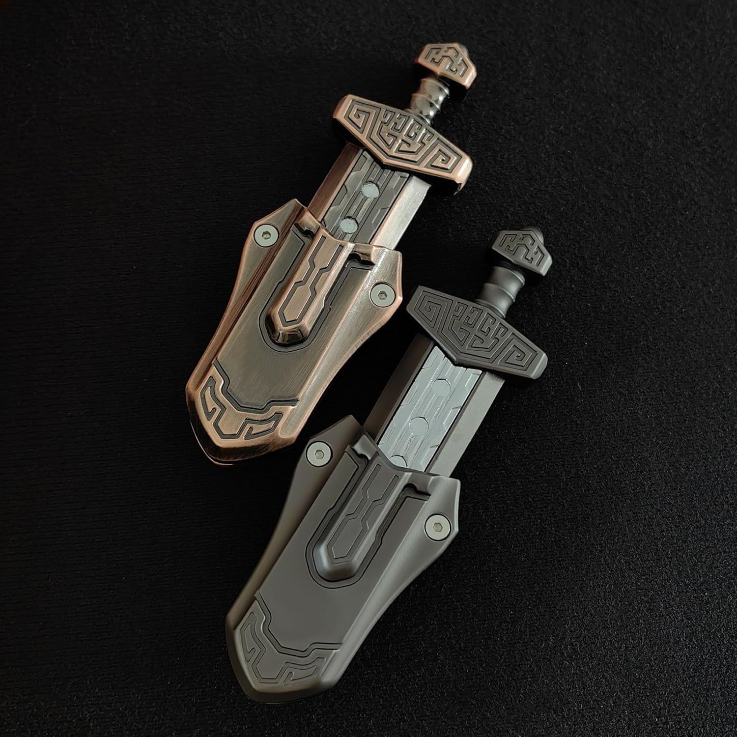 Magnetic Sword Fidget Slider Metal Clicker Stress Relief EDC