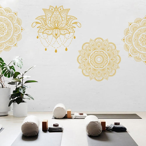 Boho Mandala Wall Sticker Removable Vinyl Home Decor 116x39cm