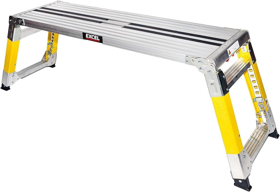 Fibreglass Folding Hop Up Adjustable Work Platform 1200x350 Heavy Duty