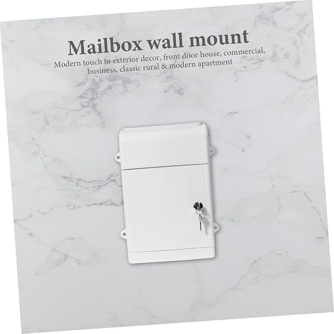 Lockable Wall Mounted Mailbox Outdoor Suggestion Box Rainproof Large Capacity