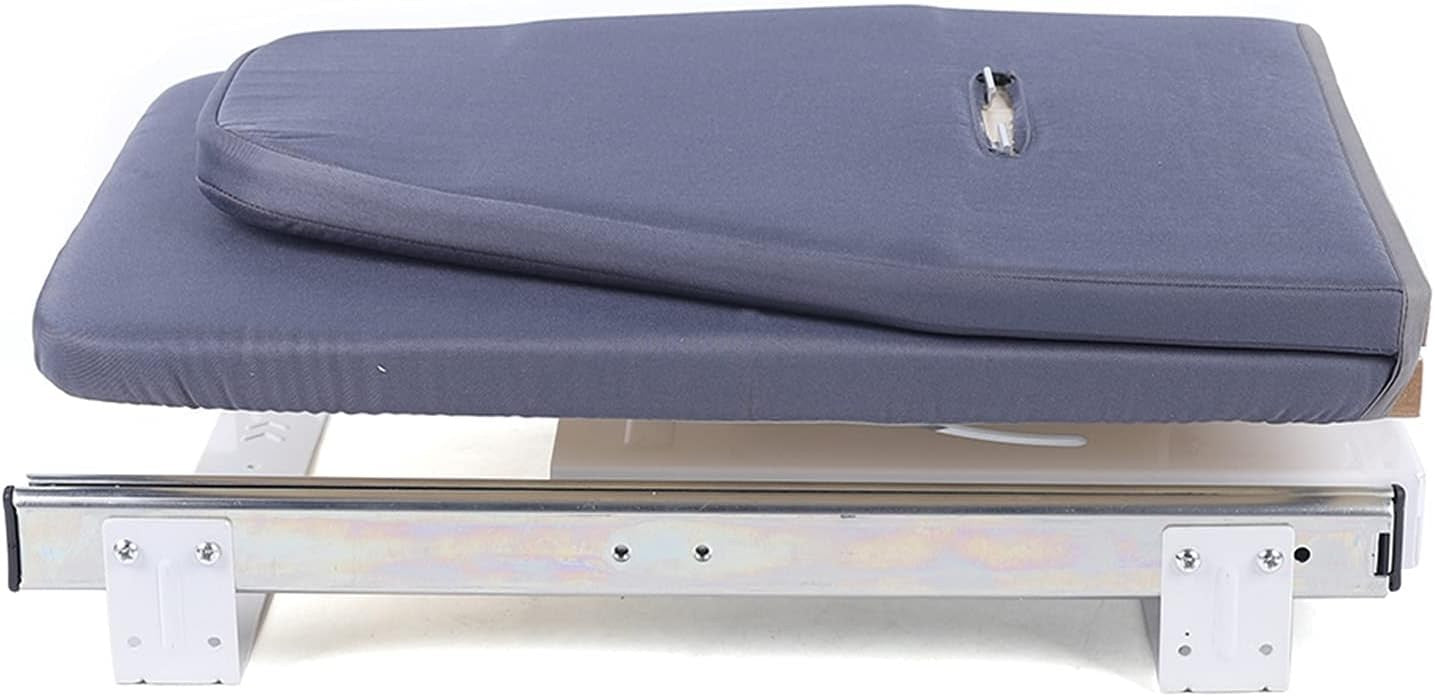 Wall Mounted Pull Out Ironing Board 180° Rotating Fold Away Grey 81cm