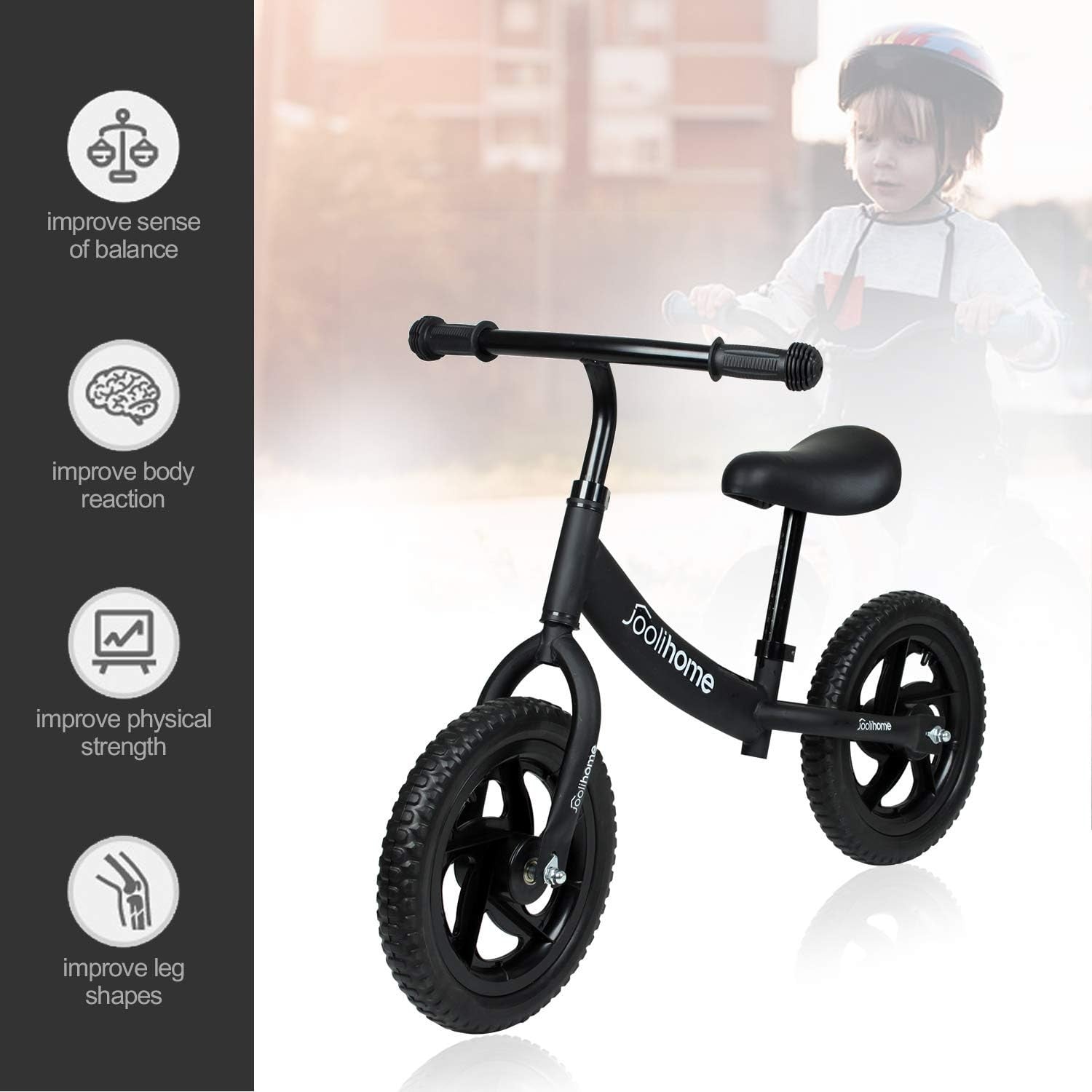 12 Inch Balance Bike Kids Training Bicycle No Pedal Toddler Ride On