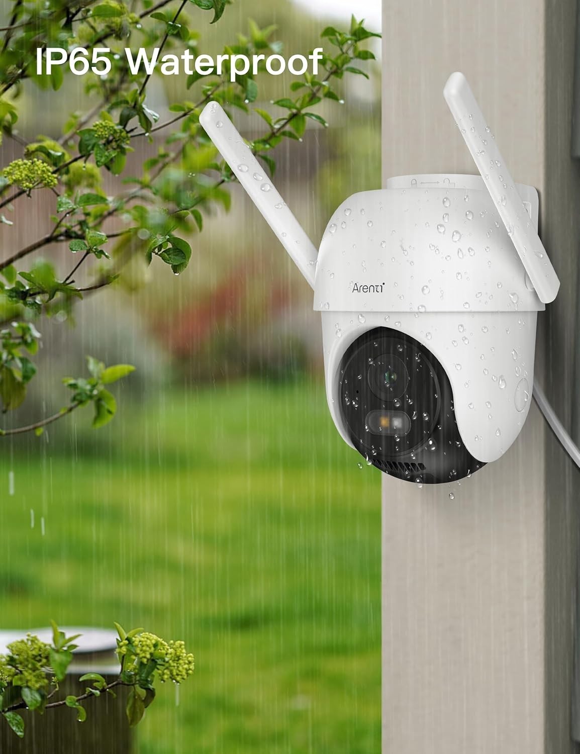 2.5K PTZ Security Camera Outdoor 5GHz WiFi 360° Auto Tracking IP65