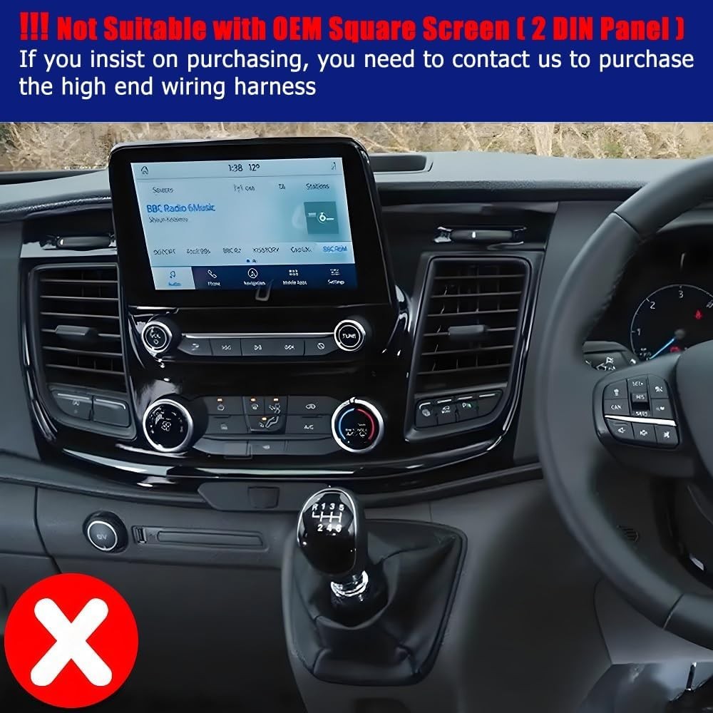 10" Android 14 Car Stereo Ford Transit Custom GPS WiFi Carplay Auto