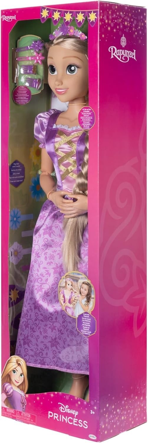 32in Princess Doll My Size Articulated Long Braided Hair Accessories Gift