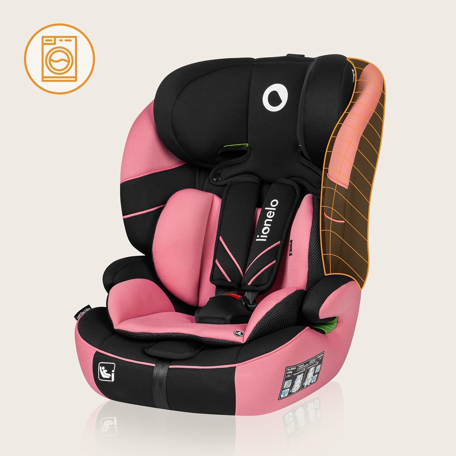 i-Size Child Car Seat 1/2/3 9–36kg Adjustable Headrest Side Protection