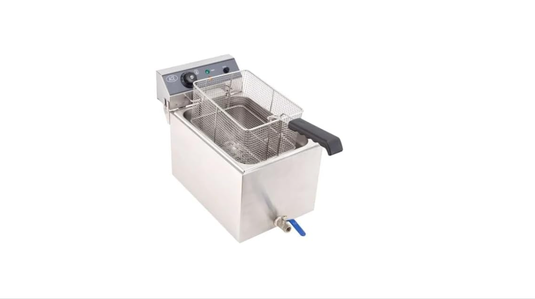 Commercial Electric Deep Fat Fryer 10L 3000W With Drain Tap