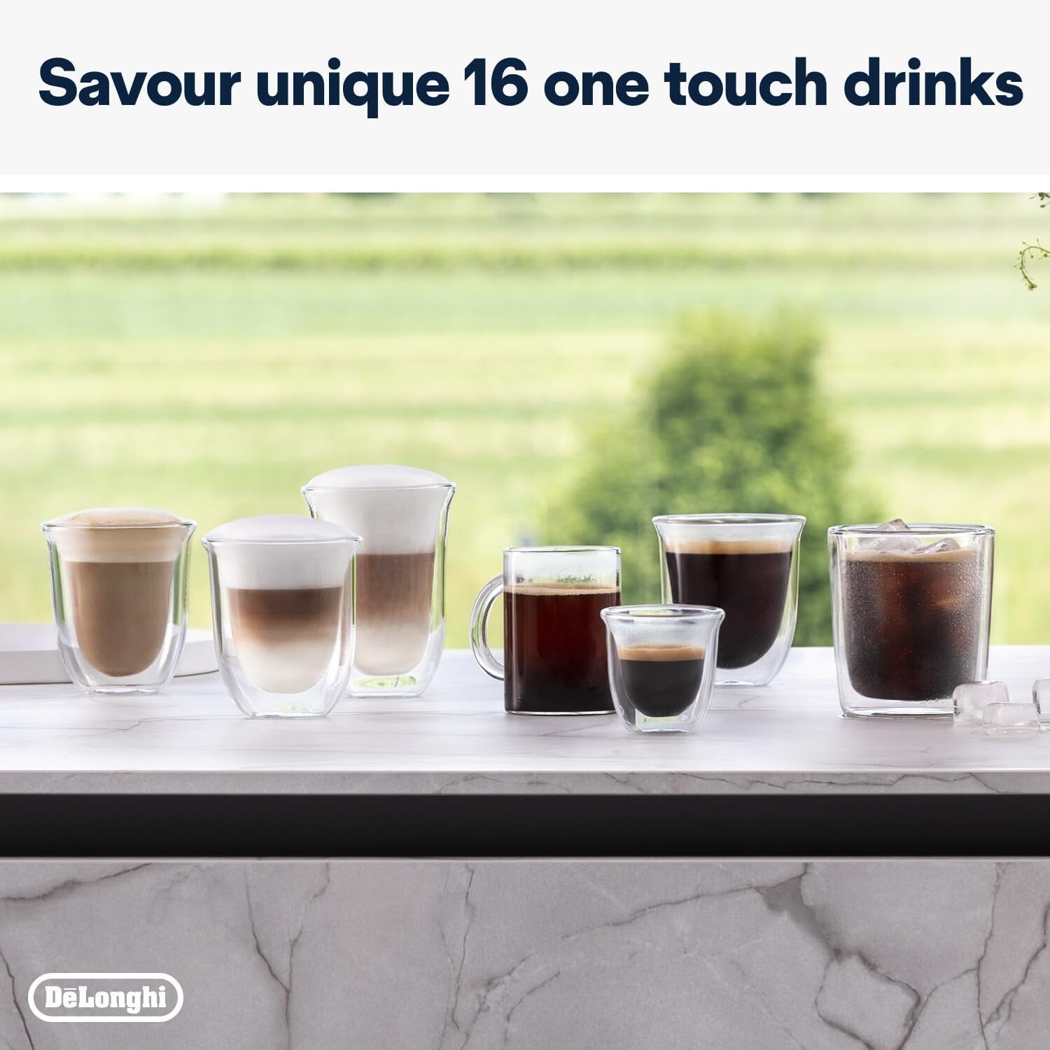 Touch Display Bean-to-Cup Coffee Machine | 16 Drinks | Milk Frother | Dual 250g
