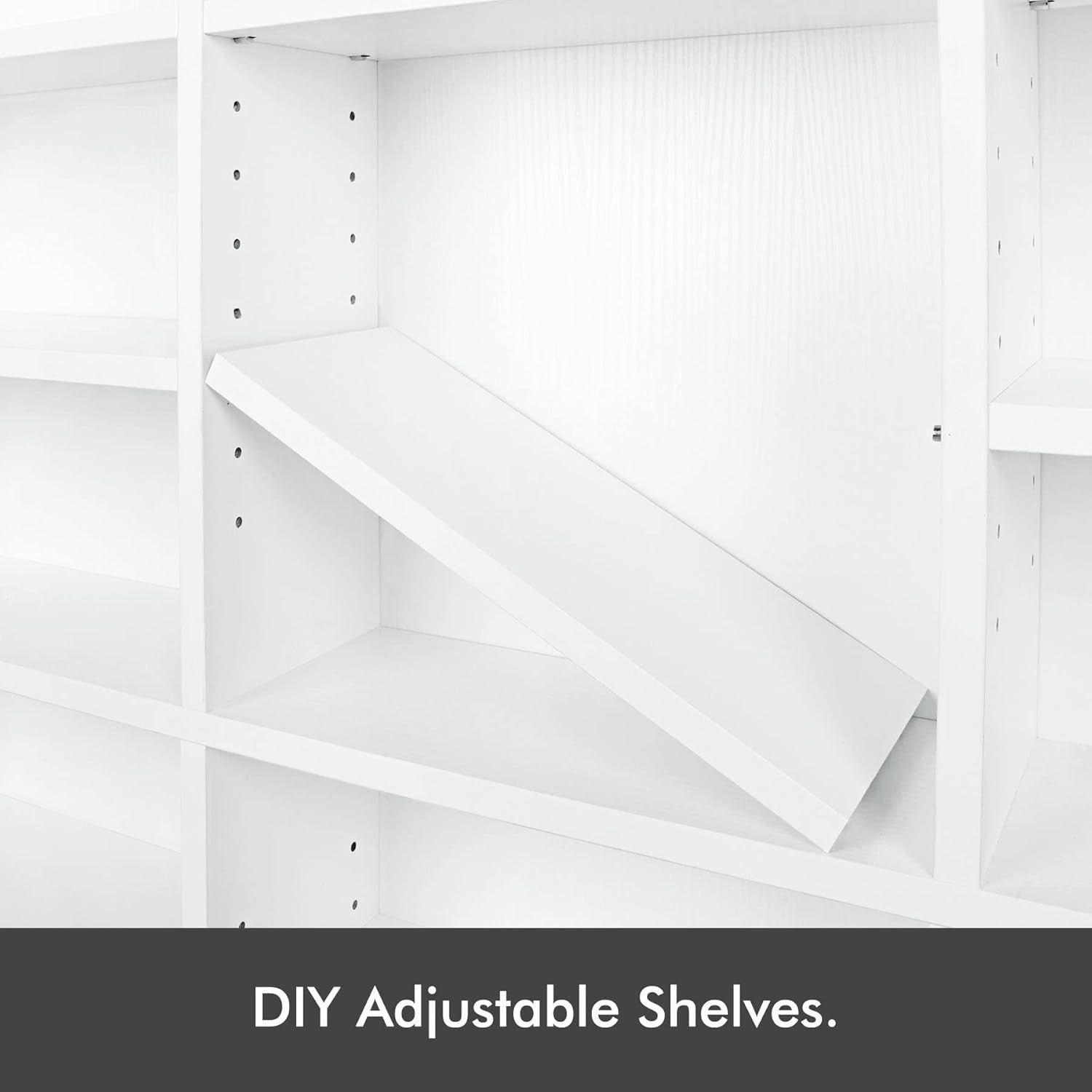 Media Storage Bookcase 837 CD Adjustable Shelves Blu Ray Game Rack