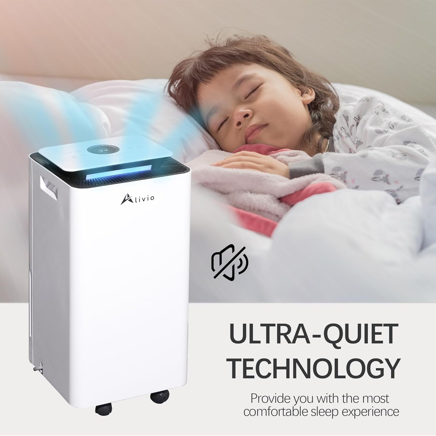 10L Dehumidifier Air Purifier Smart Moisture Control Auto Off 3 Speed