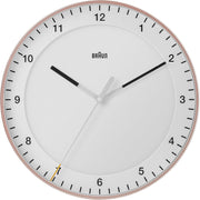 30cm Silent Sweep Wall Clock Modern Rose White Easy Read Minimalist Home Office