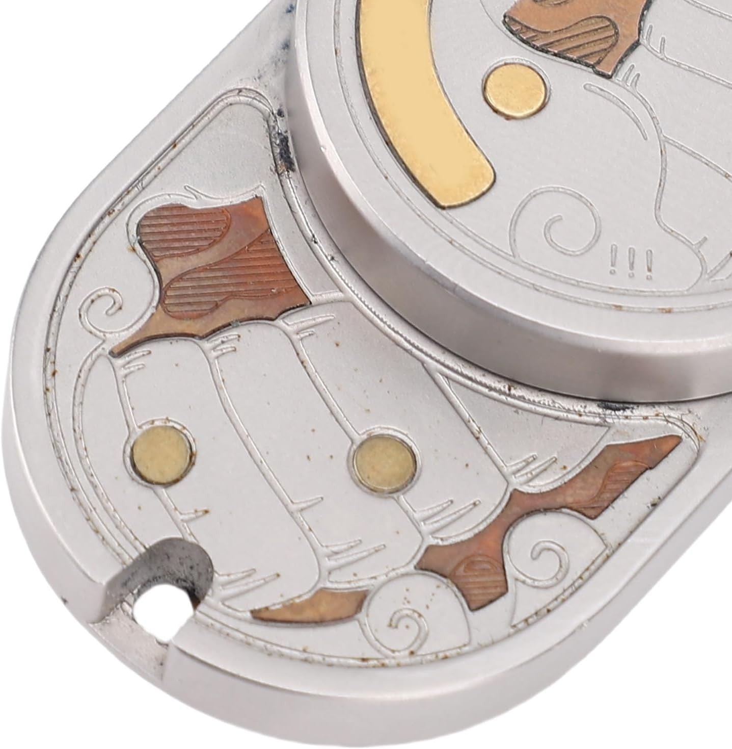 Metal Fidget Slider Stainless Steel Brass EDC Stress Relief Toy