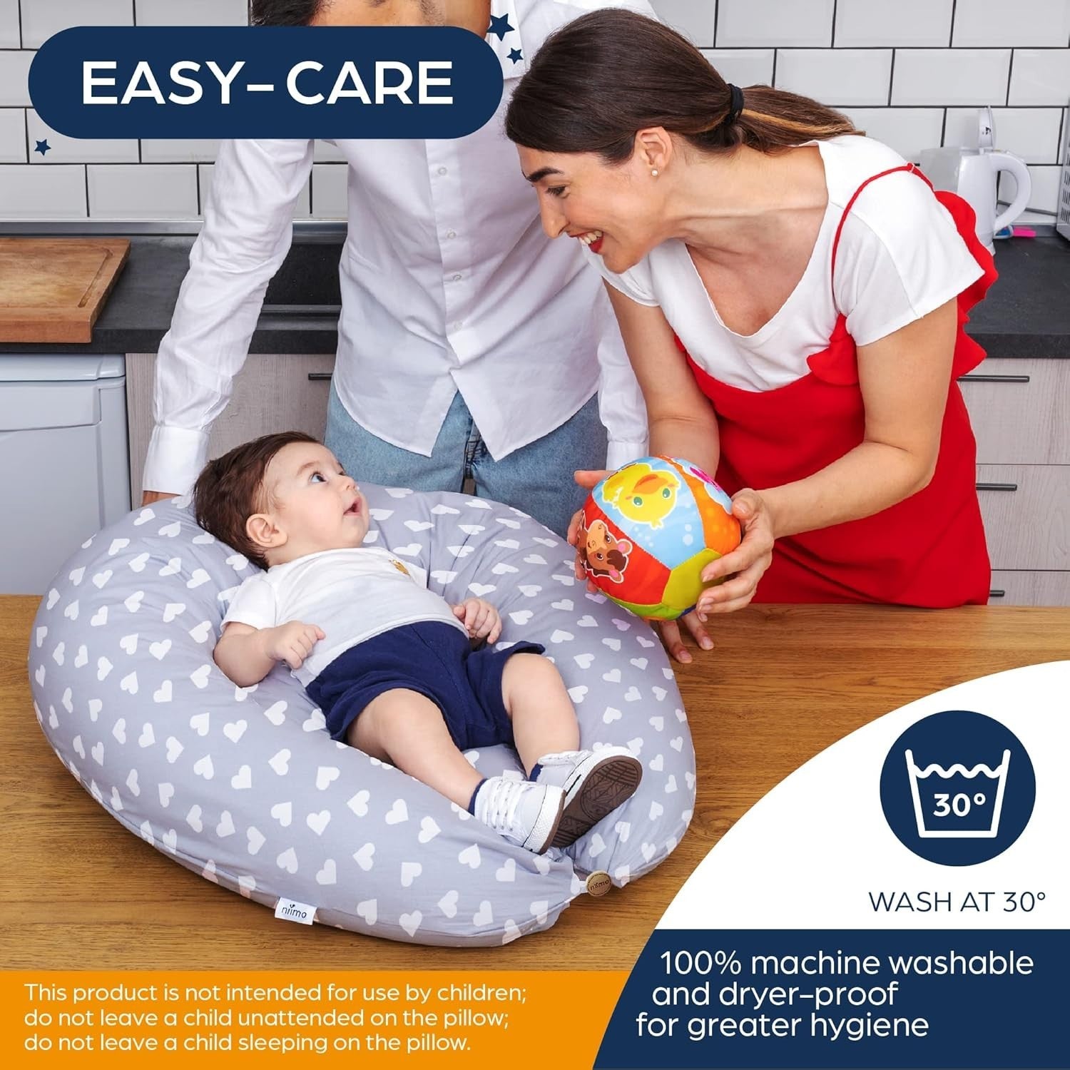 Pregnancy Pillow XXL U Shape Maternity Body Support Nursing 100% Cotton