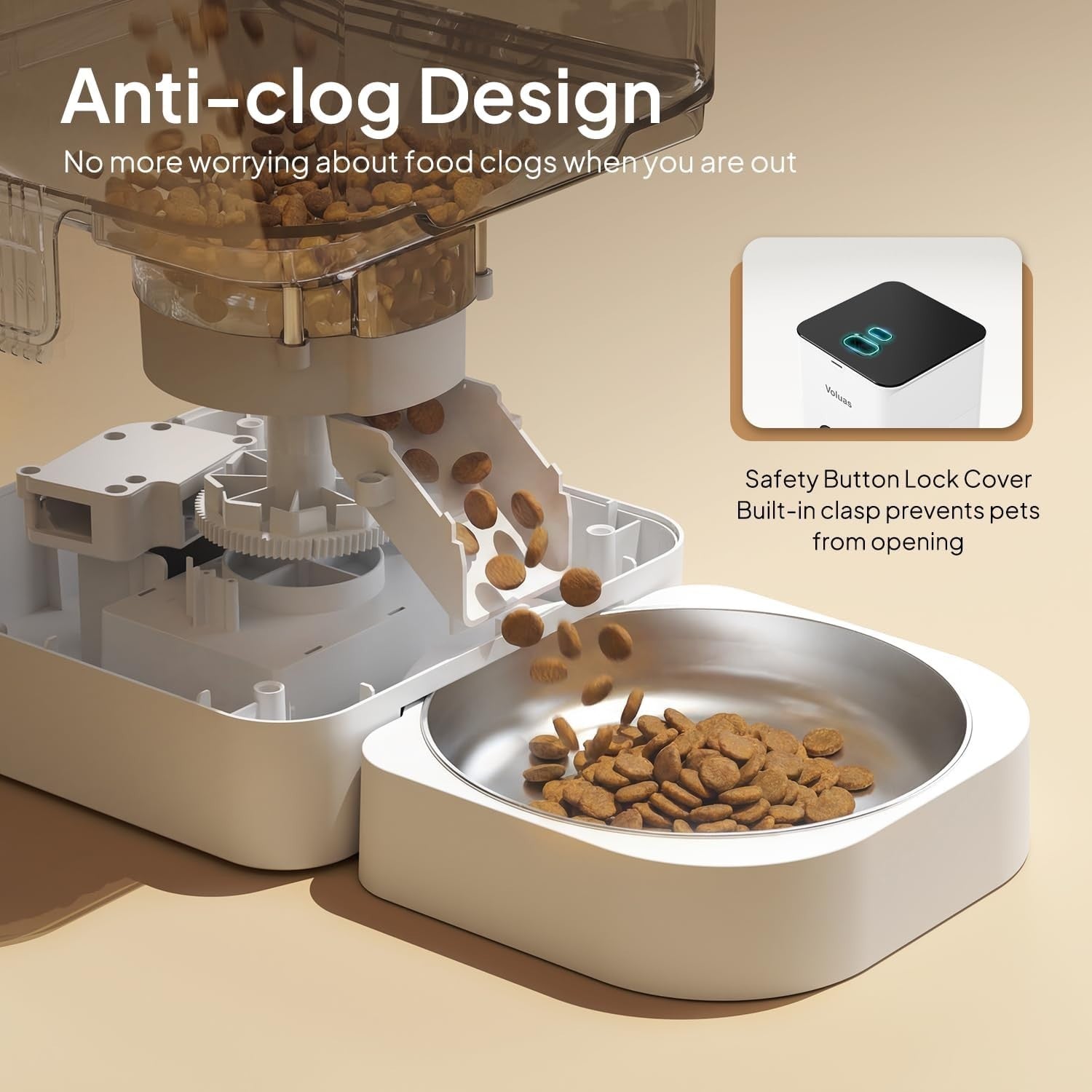 Automatic Pet Feeder 4L Timed Food Dispenser Portion Control LCD Timer