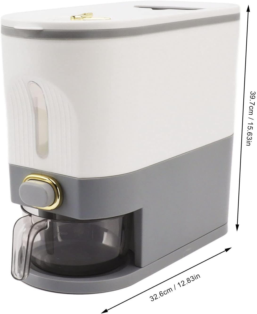 Airtight Smart Rice Dispenser Large Capacity Grain Storage Container