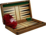 14” Handmade Wooden Backgammon Set Solid Wood Foldable Luxury Board Game