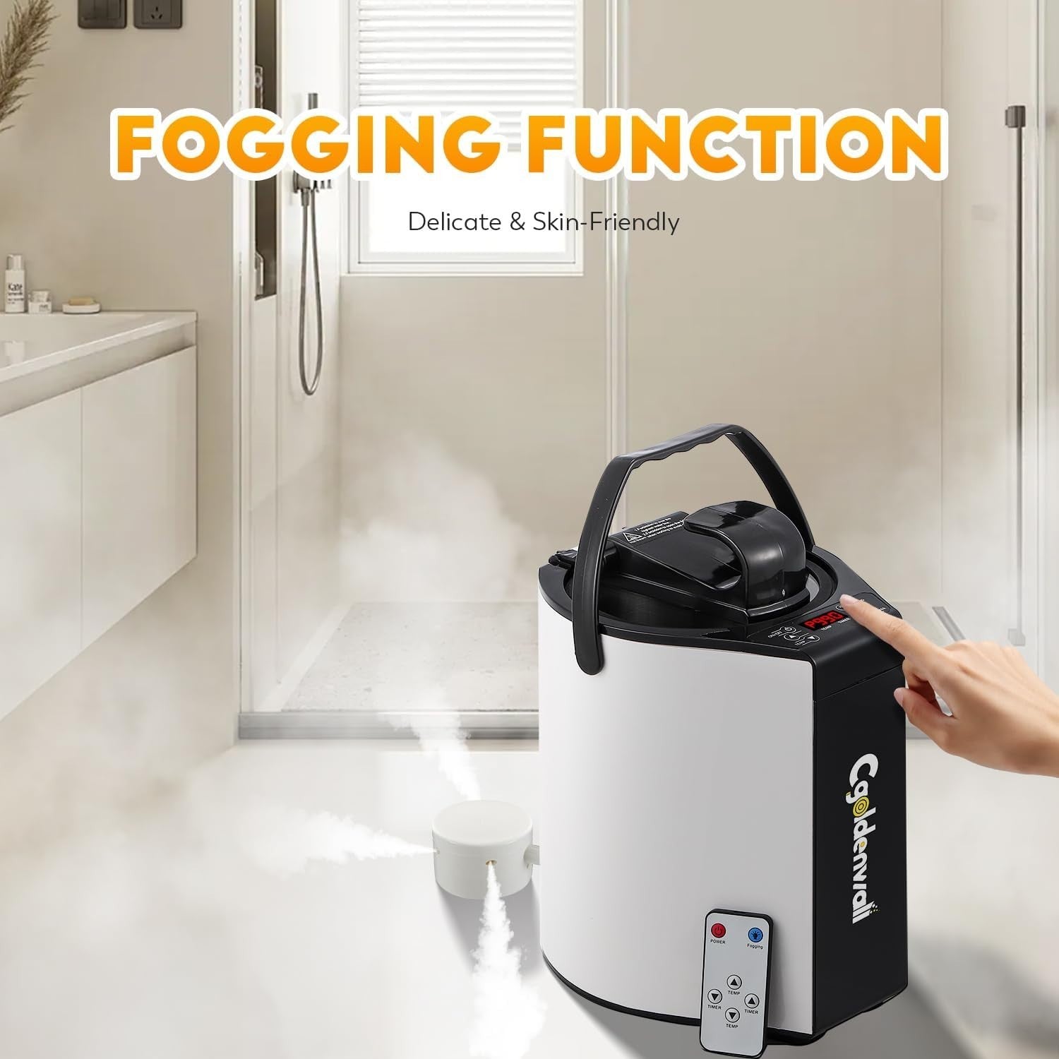 3L Portable Steam Sauna Pot – Home Steamer w/ Remote & Digital Control