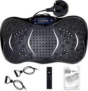 Black Vibration Plate Exercise Machine Full Body Workout 99 Levels