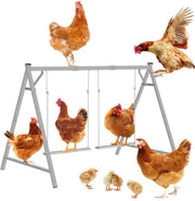Chicken Roosting Bars Perch w 2 Swings 50x30x34in