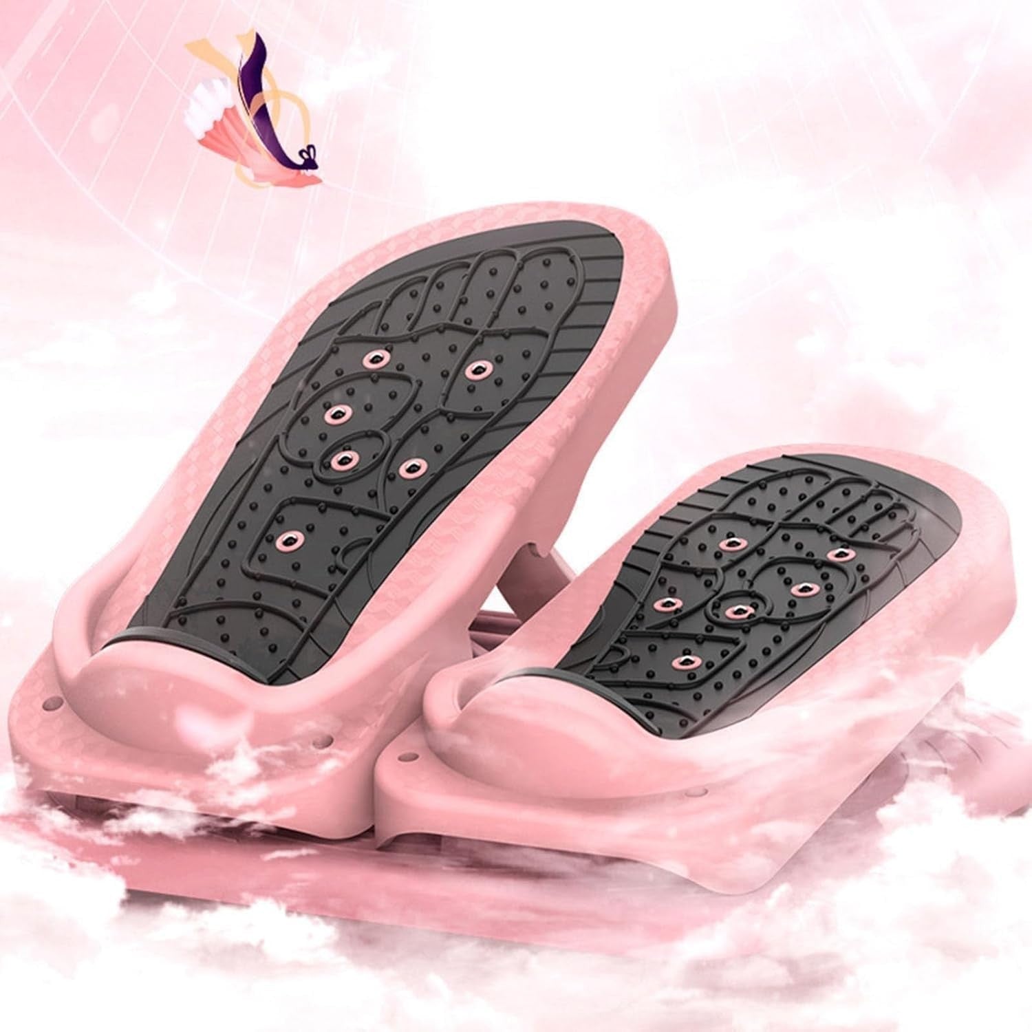 Under Desk Mini Stepper Pedal Exerciser Non Slip Folding Foot Leg Trainer