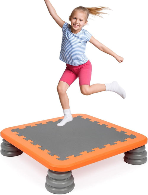 Kids Indoor Trampoline Board Sensory Jump Pad Safe Mini 80KG