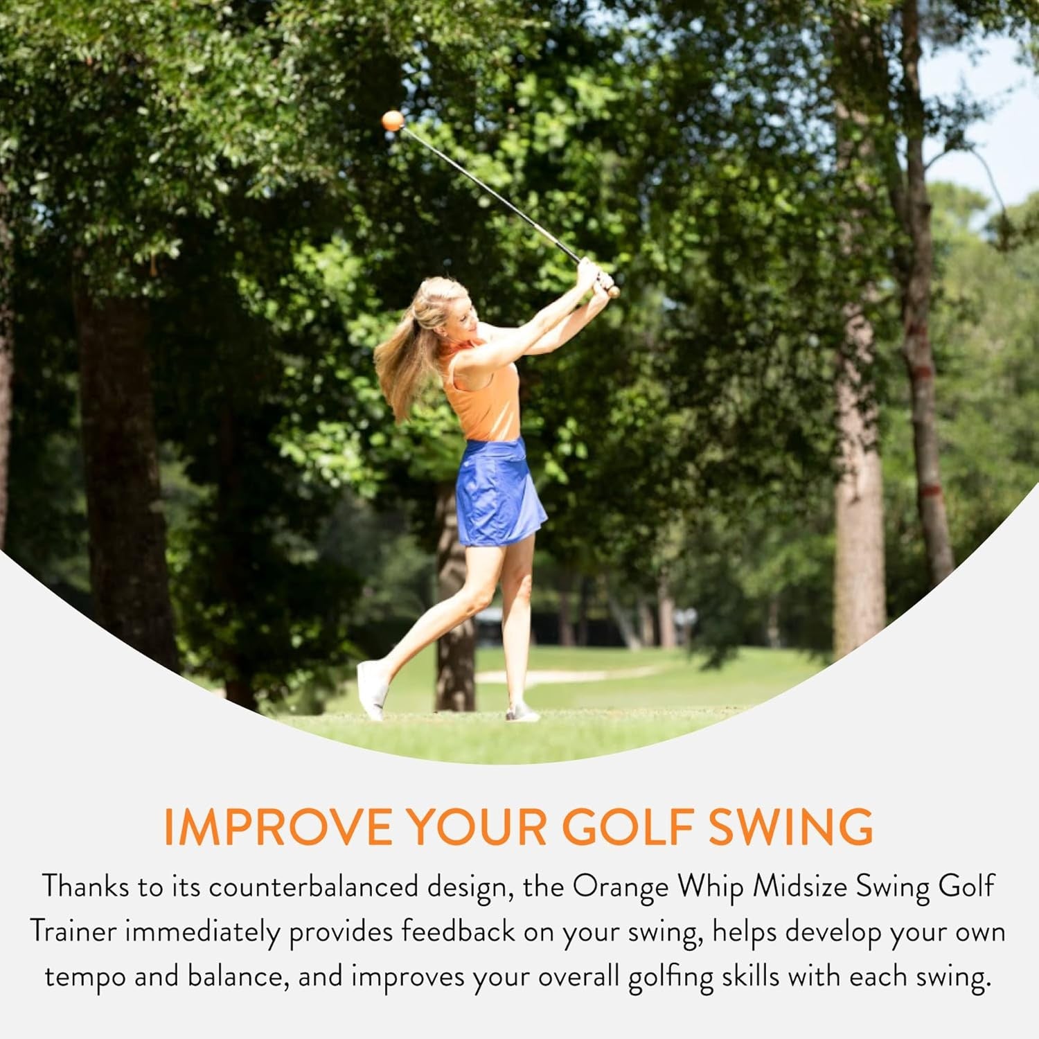 Golf Swing Trainer Whip Tempo Flexibility Aid 43.5"