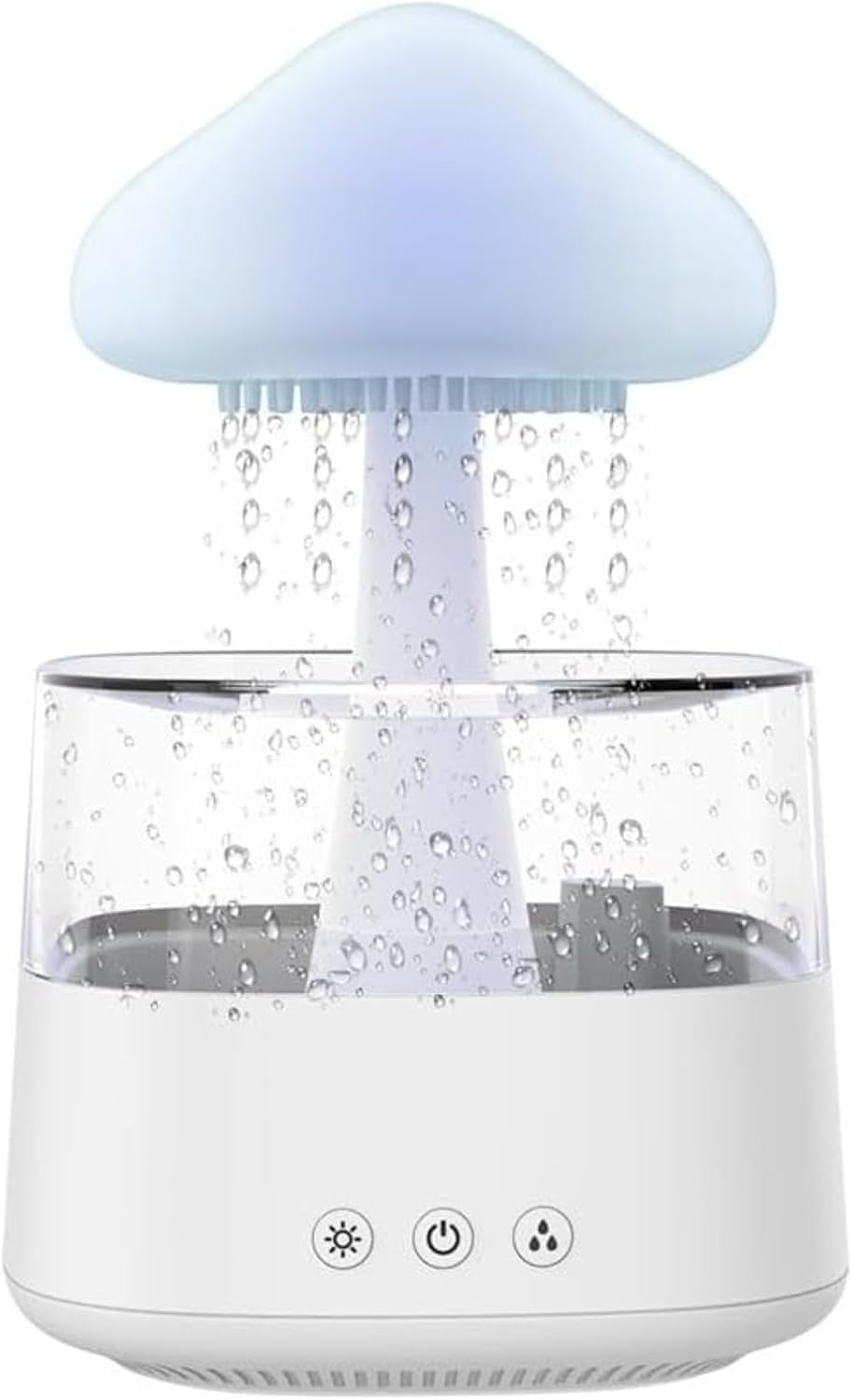 Rain Sound Humidifier for Sleep with Adjustable Volume & 5-Hour Timer
