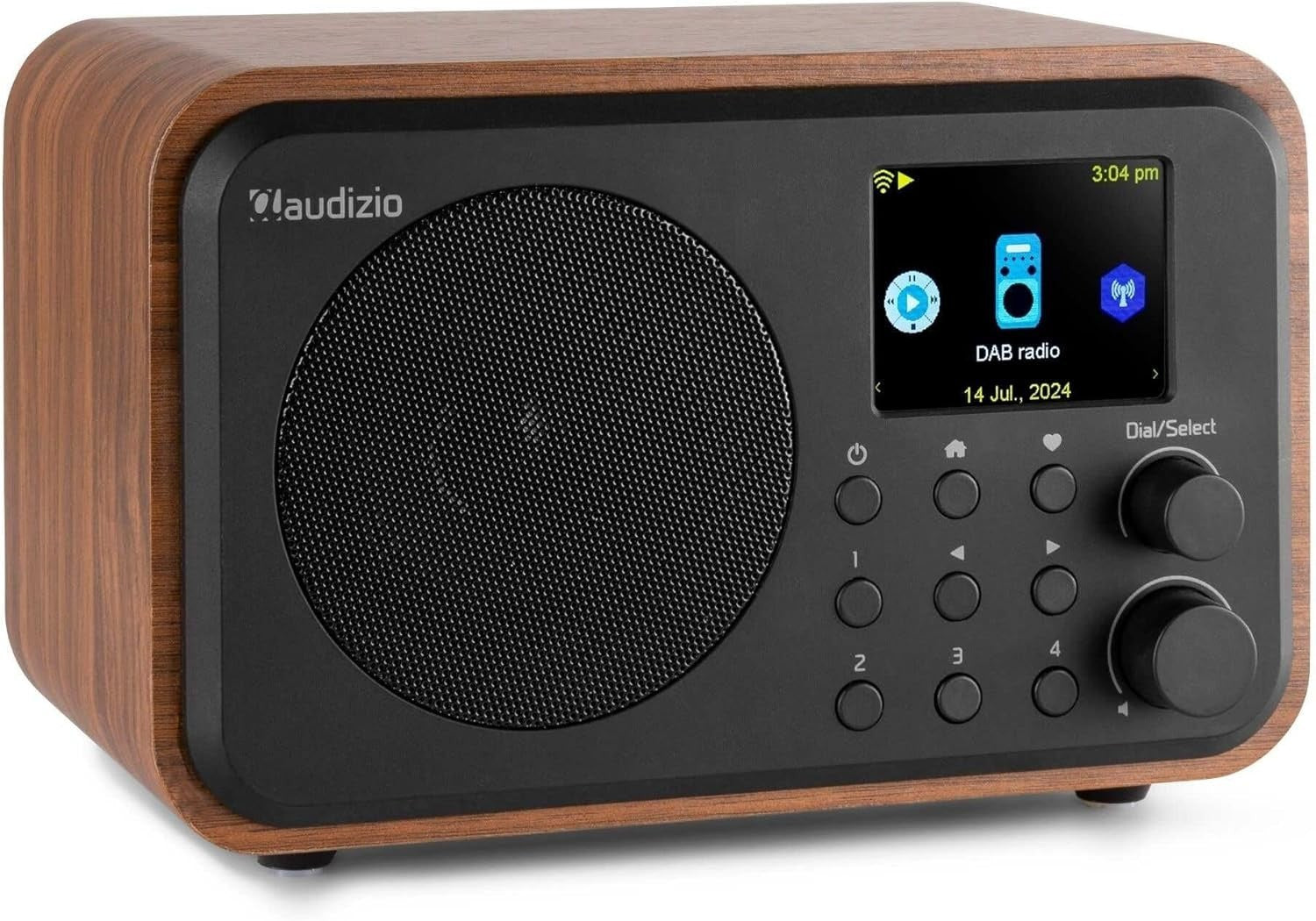Portable DAB+/WiFi Internet Radio with Bluetooth, FM & Dual Alarm