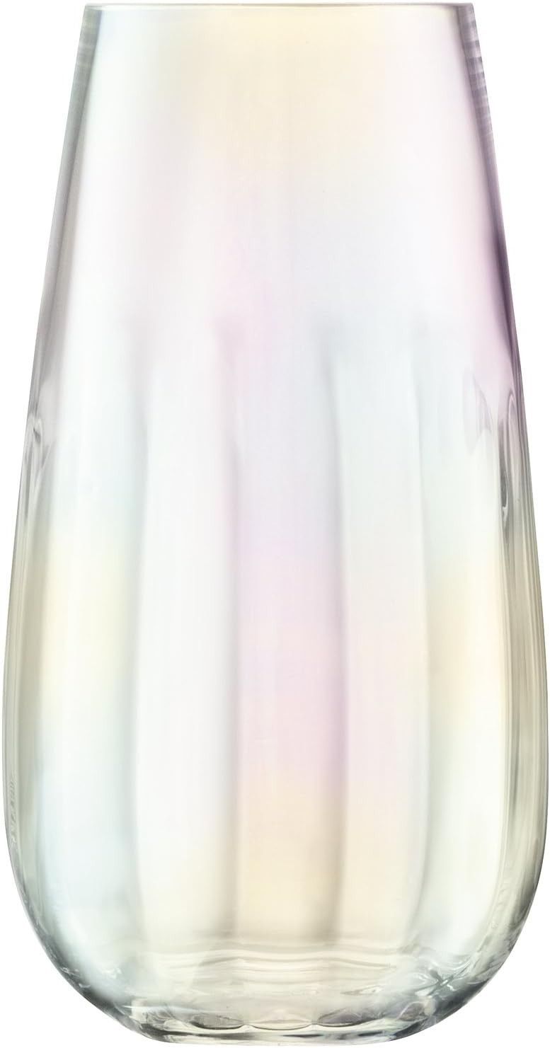 Handmade Glass Vase 28cm Mother of Pearl Decorative Flower Vase