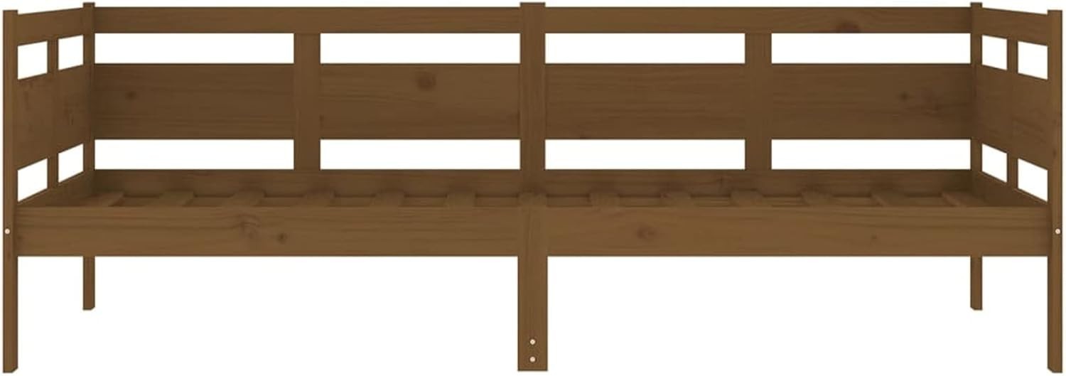 Solid Pine Wood Daybed Sofa Bed 90x190cm | Rustic Guest Bed for Indoor/Outdoor