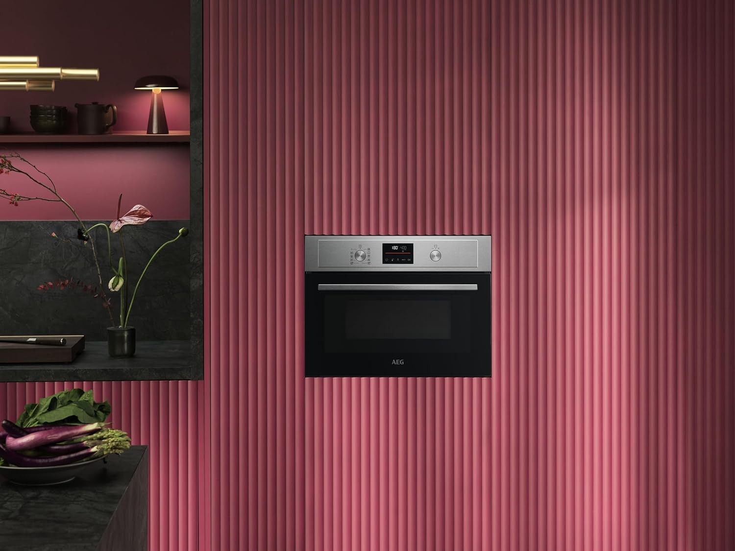 Built-In Microwave & Grill 42L Stainless Steel Digital Display