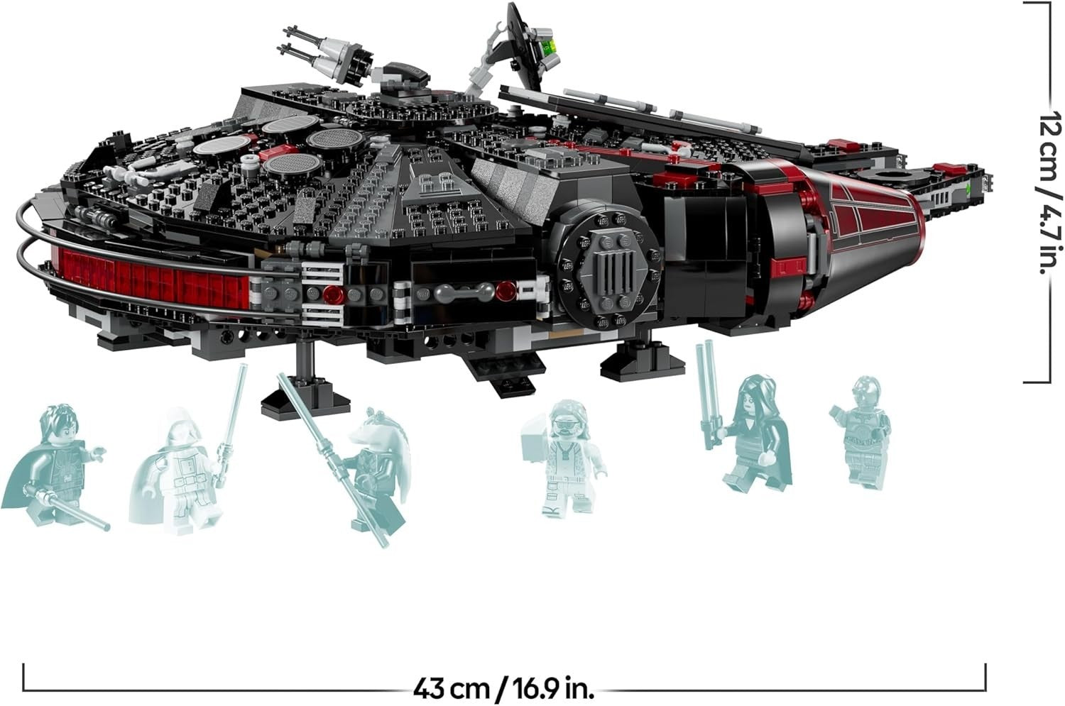 Star Wars The Dark Falcon 1579pcs Starship Building Set w Minifigs