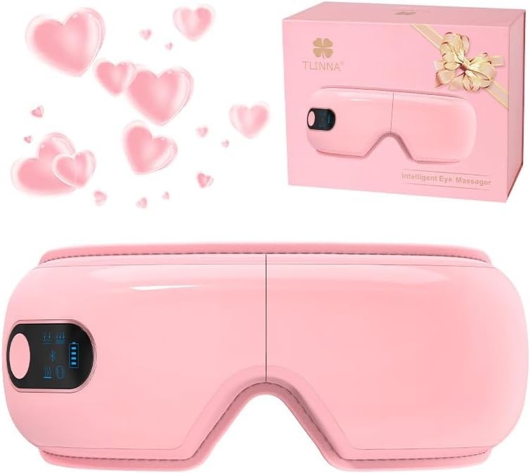 Heated Eye Massager Airbag Kneading Vibration Bluetooth