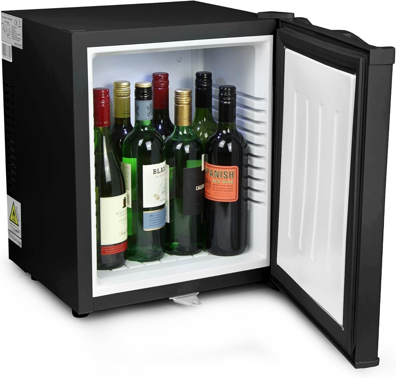 23L Mini Fridge Lockable Silent Tabletop Cooler Office Home Bar