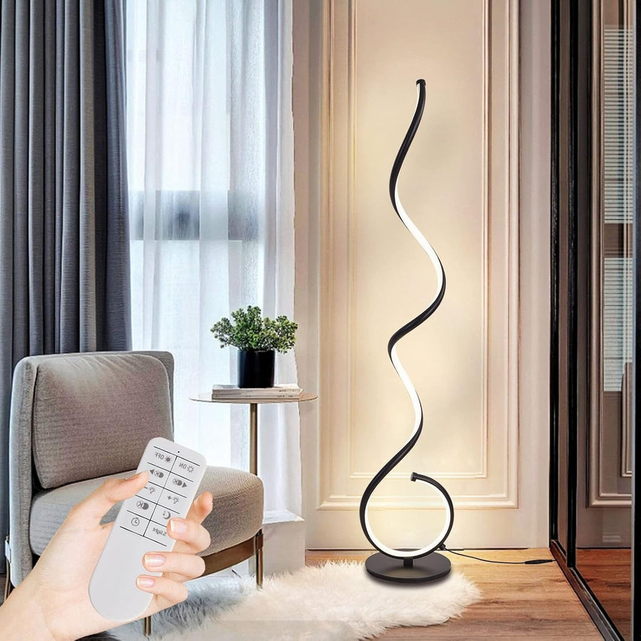 Adjustable Dimmable Corner Floor Lamp with Remote & 3 Color Temps 134cm